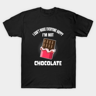 Funny Chocolate Lover Foodie Quote Humor T-Shirt